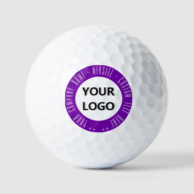 Plantilla de pelotas de golf con sellos de marca d (Anverso)