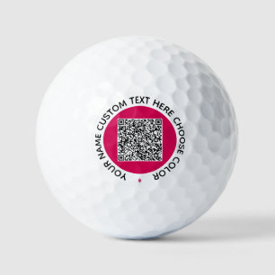 Plantilla de pelotas de golf con sellos de texto p