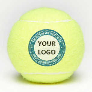Plantilla de Pelotas de Tenis con Texto de Logotip