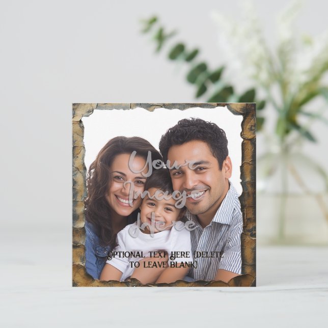 Plantilla de Personalizable estético de pergamino  (Anverso de pie)