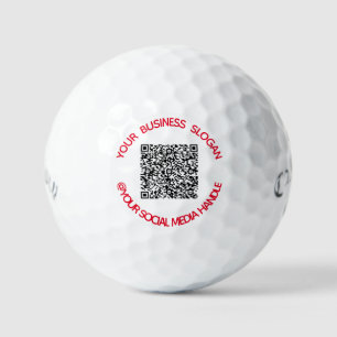 Plantilla de personalizado de código QR y bolas de