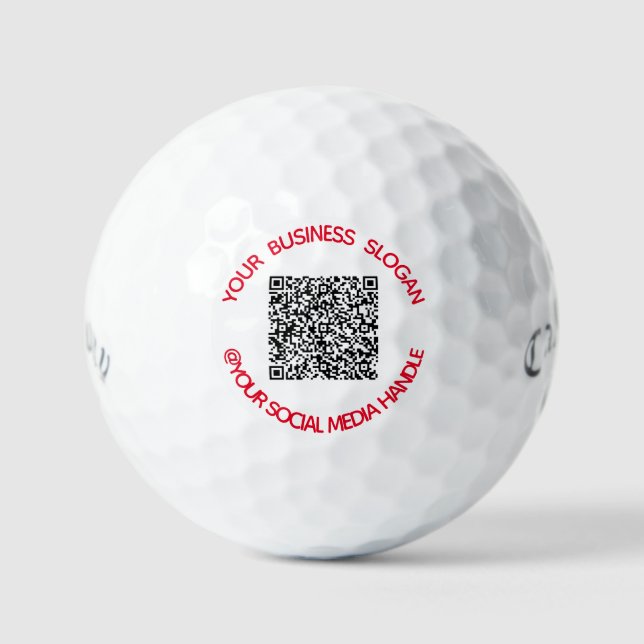 Plantilla de personalizado de código QR y bolas de (Anverso)
