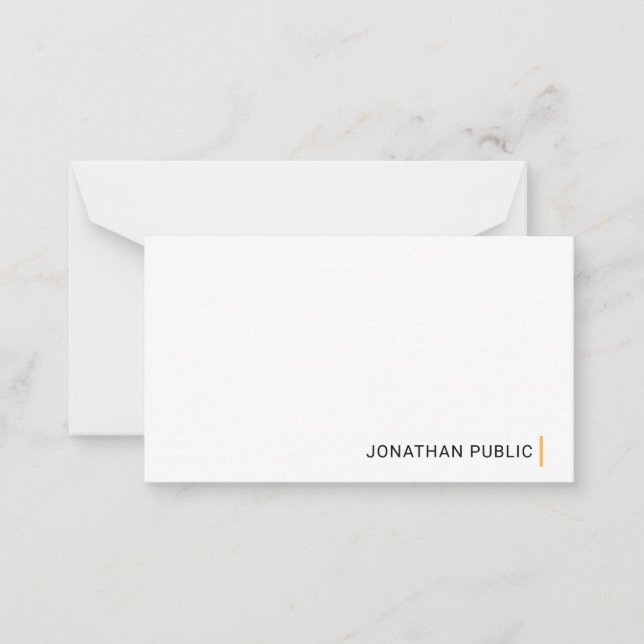 Plantilla de Personalizado de diseño simple y eleg (Anverso)