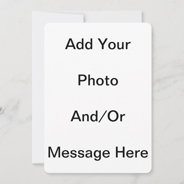 Plantilla de personalizar en blanco 5 x 7 tarjetas (Anverso)