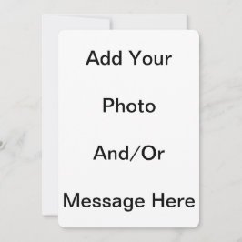 Plantilla de personalizar en blanco 5 x 7 tarjetas