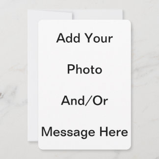 Plantilla de personalizar en blanco 5 x 7 tarjetas