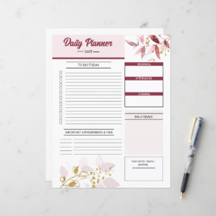 Plantilla de planificador diario de personalizable