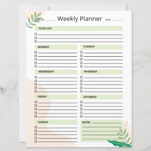 Plantilla de Planificador Semanal