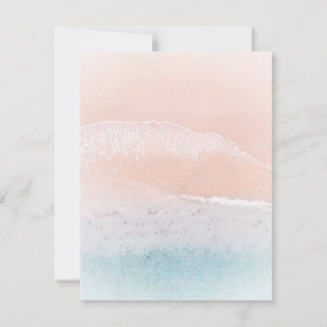 Plantilla de playa de arena de la playa de la natu (Anverso)