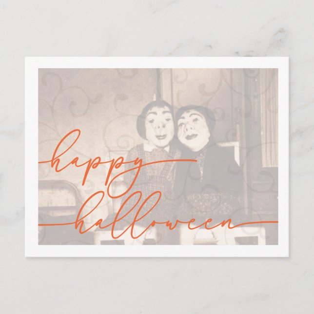 Plantilla De Postales De Halloween Con Sensación (Anverso)