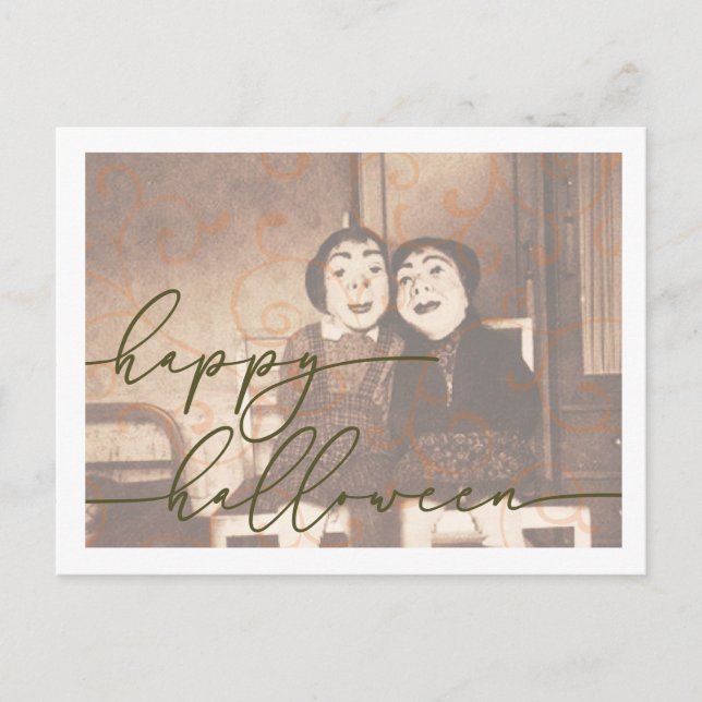 Plantilla De Postales De Halloween Con Sensación (Anverso)