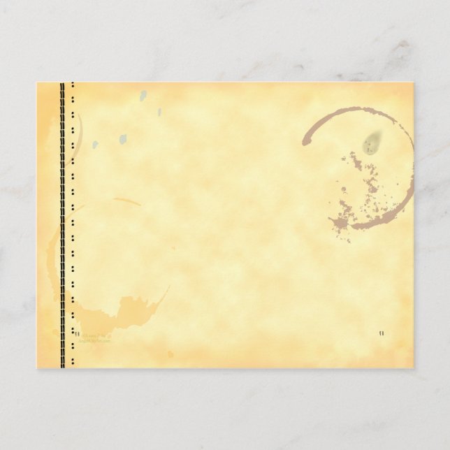 Plantilla de postales para tipewriter Art Coffe St (Anverso)