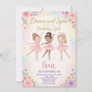 Plantilla de princesa de ballet personalizado