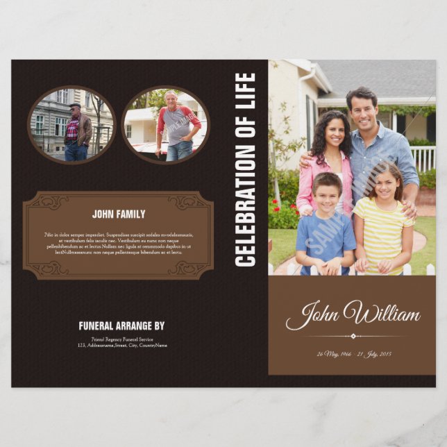 Plantilla de programa conmemorativo (Anverso)