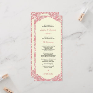 plantilla de programa de ceremonia de boda