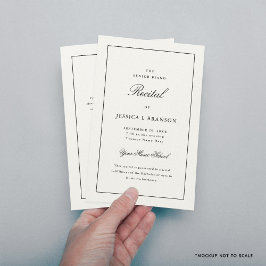 Plantilla de programa de recitales de música en bl