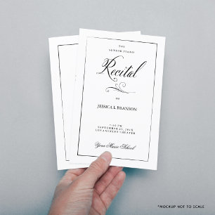 Plantilla de programa de recitales de música en bl