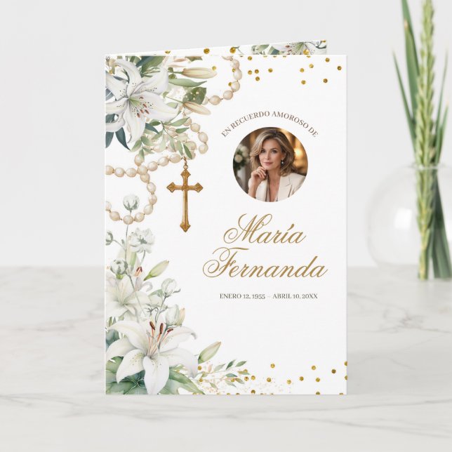 Plantilla de programa de servicio conmemorativo Wh (Anverso)