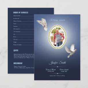 Plantilla de programa funeral impresa