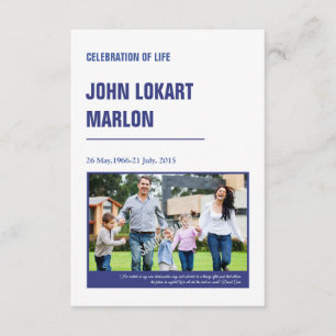 Plantilla de programa funeral impresa