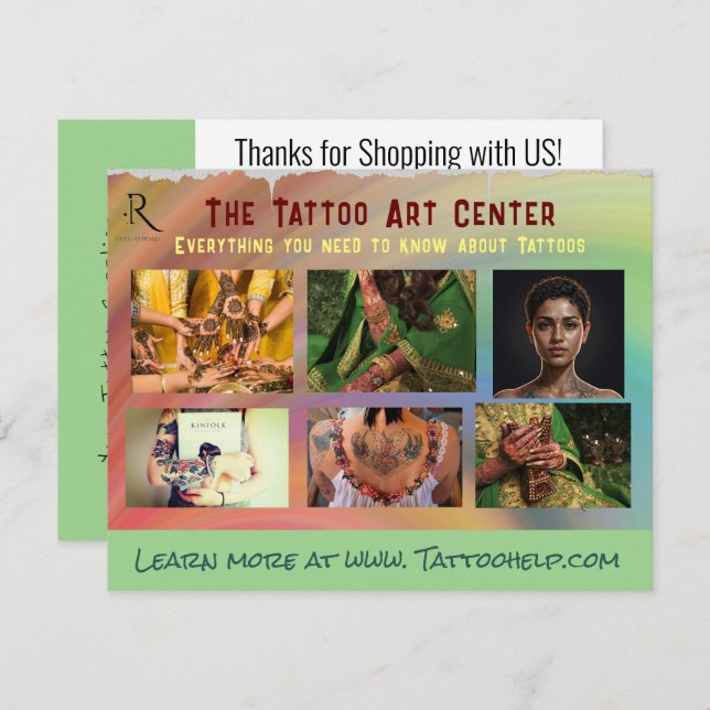 Plantilla de promoción de marca verde para viajero (Anverso / Reverso)