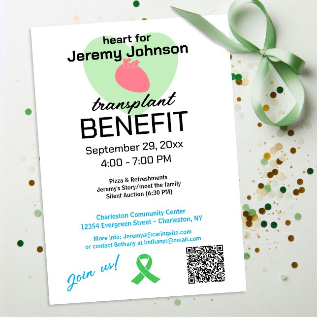 Plantilla de recaudación de fondos para trasplante (Subido por el creador)