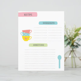 Plantilla de receta A4