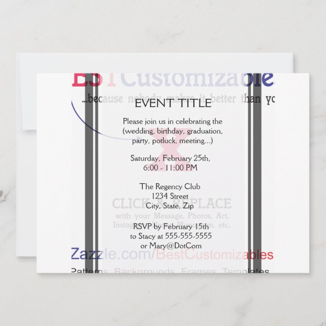 Plantilla de regalo en blanco de Personalizable (Anverso)