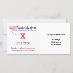 Plantilla de regalo en blanco de personalizable