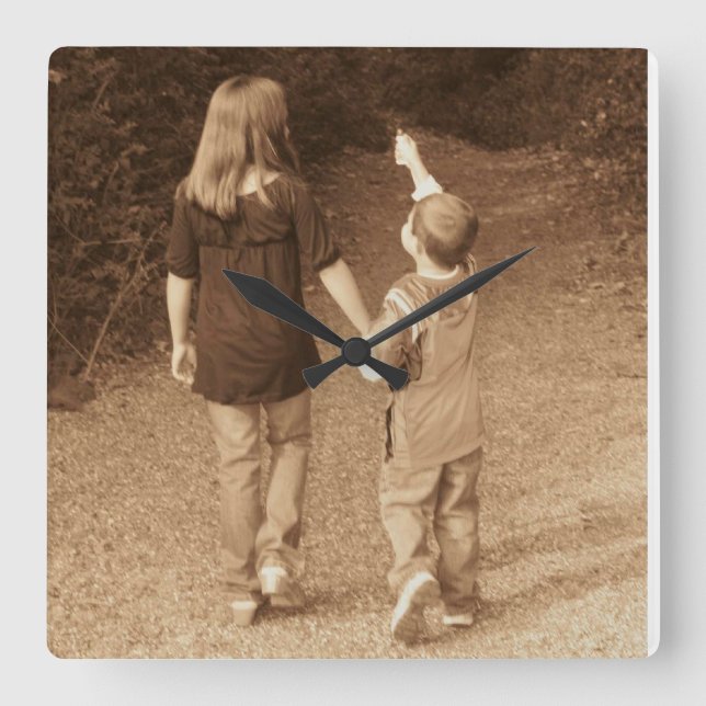 Plantilla de reloj de fotos para niños (Anverso)