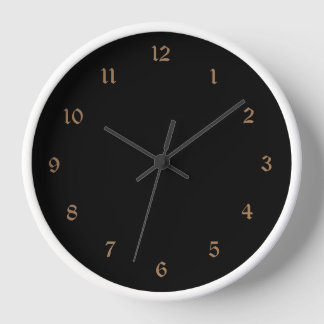plantilla de reloj de pared redonda