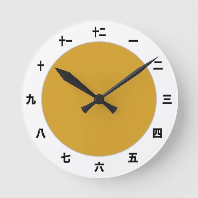 Plantilla de reloj kanji - Crea tu propio / japoné (Anverso)