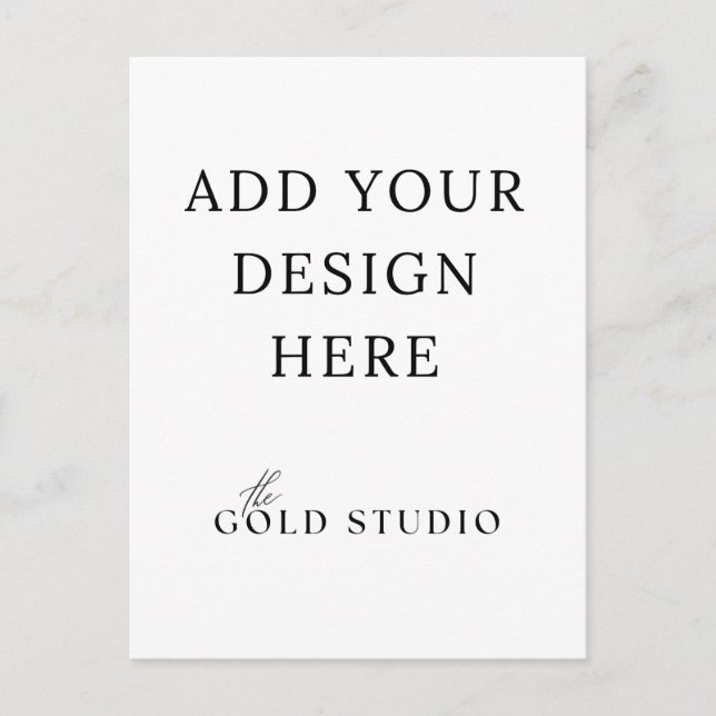 Plantilla de retrato de invitaciones postales en b (Anverso)