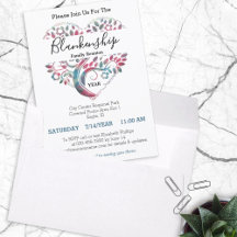 Plantilla de reunión de familia de árboles con for