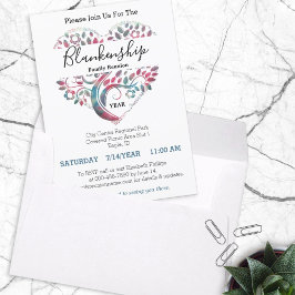 Plantilla de reunión de familia de árboles con for