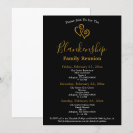 Plantilla de Reunión de Familia de Corazones Vincu