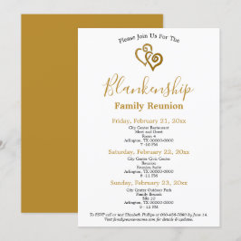 Plantilla de Reunión de Familia de Corazones Vincu