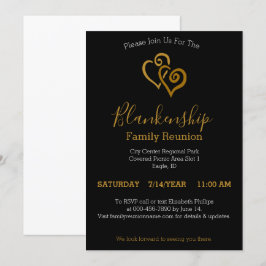 Plantilla de Reunión de Familia de Corazones Vincu