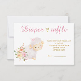 Plantilla de rifa de pañales de cordero imprimible