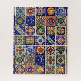 Plantilla de rompecabezas de mosaico mexicano o US