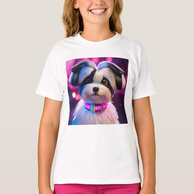 Plantilla de ropa de chicas Pappy Chicas Camisetas (Anverso)