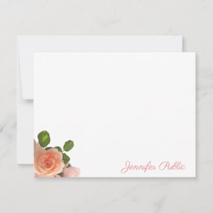 Plantilla de Rosas de acuarela de nombre de script
