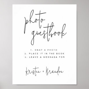 Plantilla de Rótulo del libro de visitas fotográfi