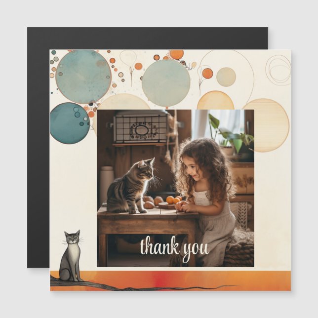 Plantilla de saludo de 1 foto (Anverso/Reverso)