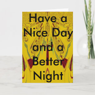 Plantilla de saludo de buen día y mejor noche