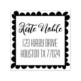 Plantilla de sello de 1,5" x 1,5" con autograbado 