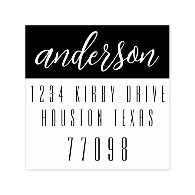 Plantilla de sello de 1,5" x 1,5" con autograbado  (Diseño)