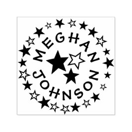 Plantilla de sello de 1,5" x 1,5" con autograbado 