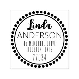 Plantilla de sello de 1,5" x 1,5" con autograbado 