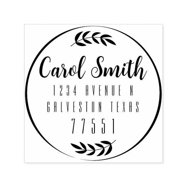 Plantilla de sello de 1,5" x 1,5" con autograbado  (Diseño)